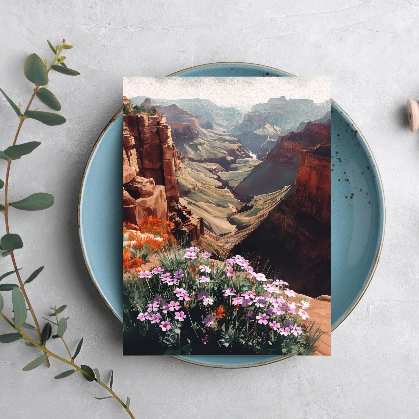 Vintage Grand Canyon National Park Card