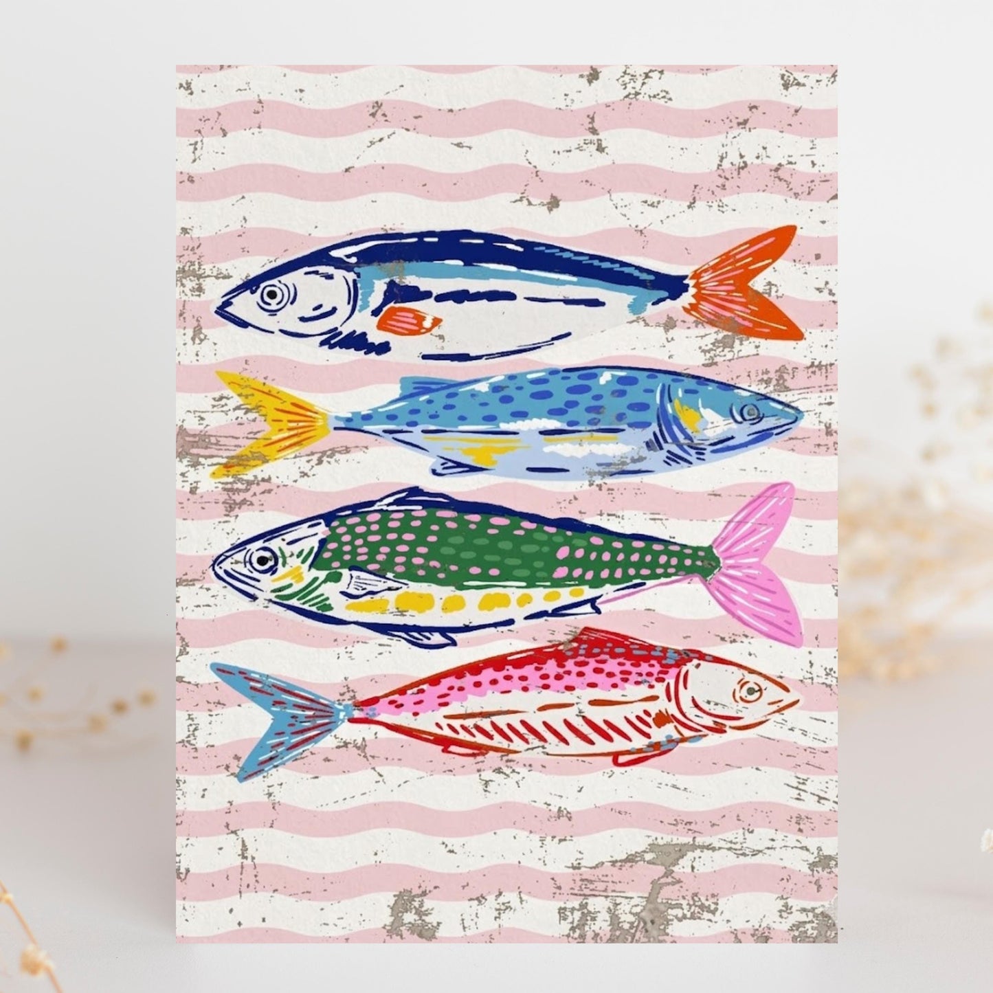 Colorful Fish Greeting Card