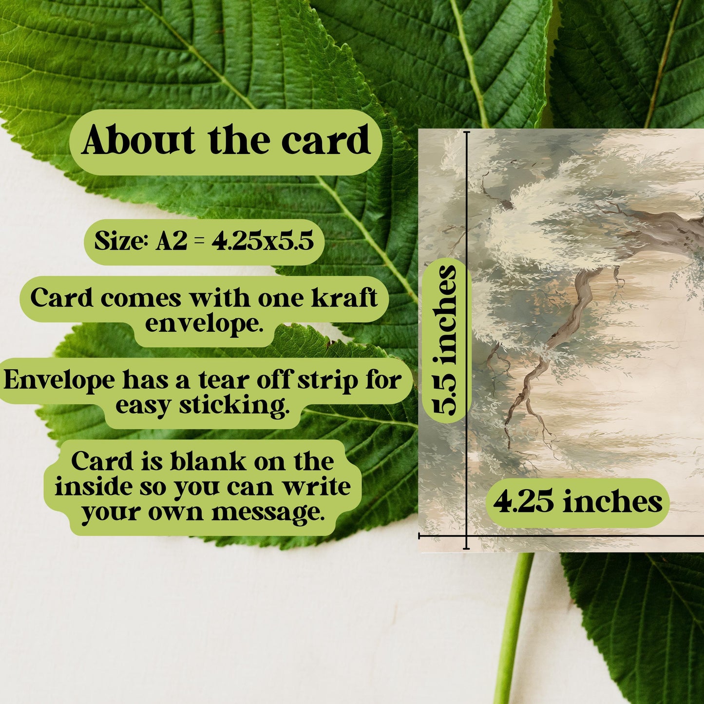 Glicee Weeping Willow Print Card