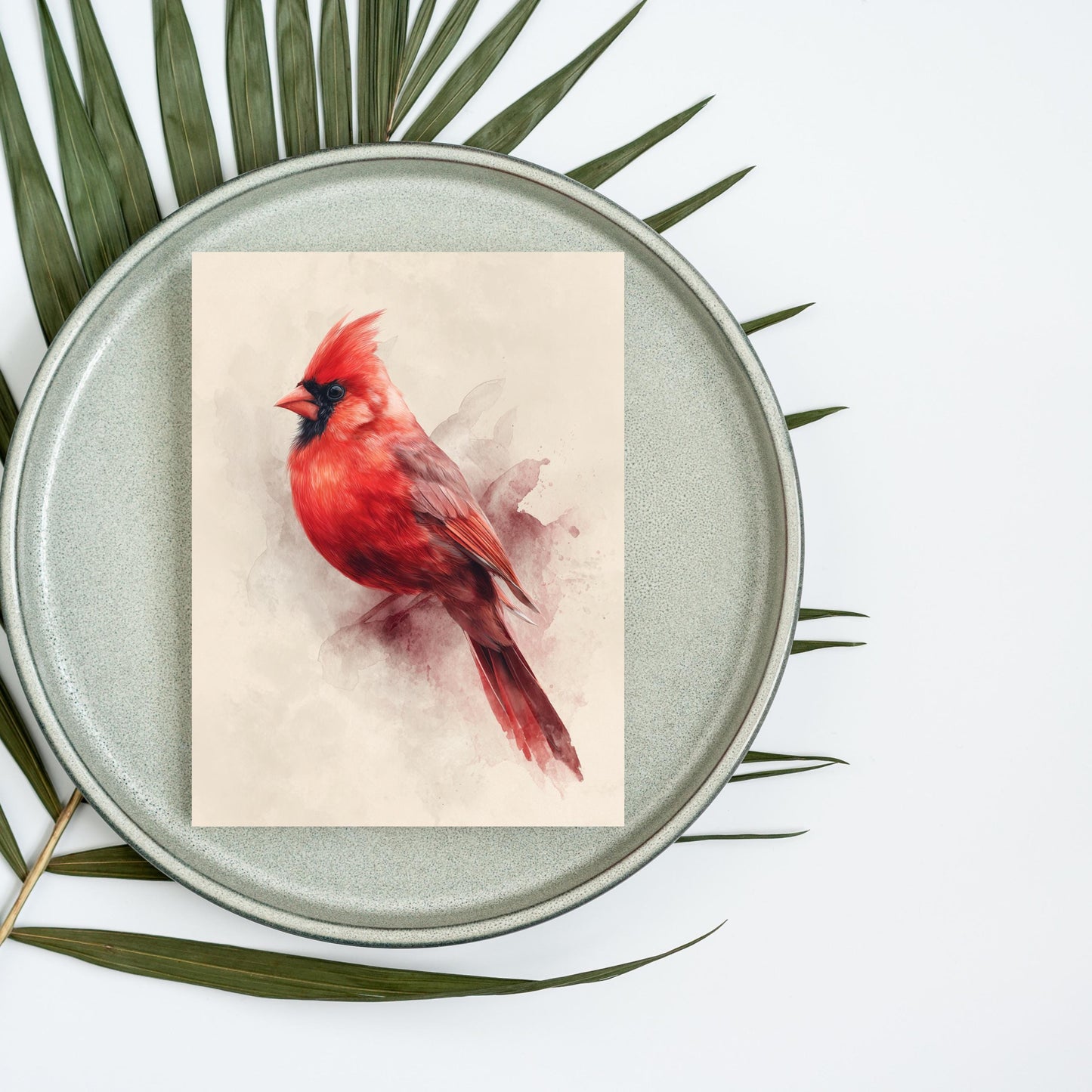 Watercolor Cardinal Greeting Card