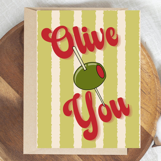 Olive You Card (I Love You)