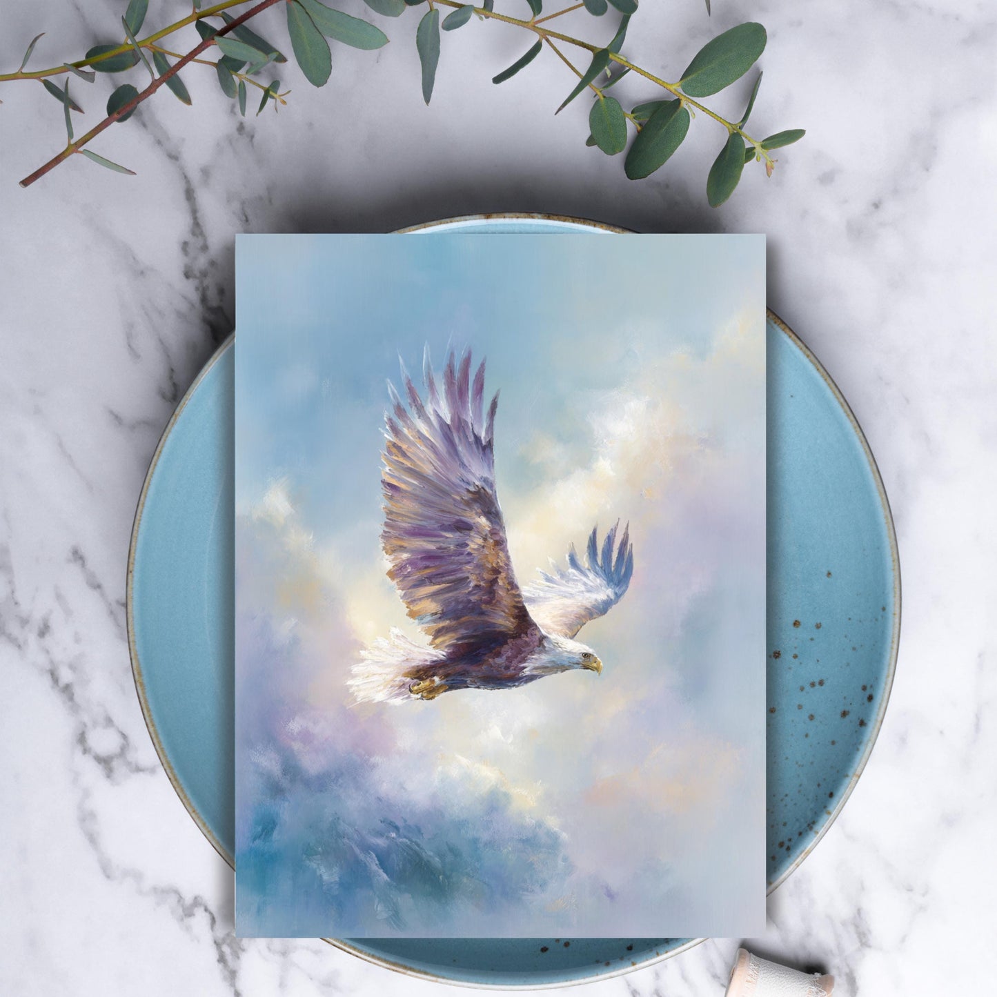 Soaring Bald Eagle Greeting Card
