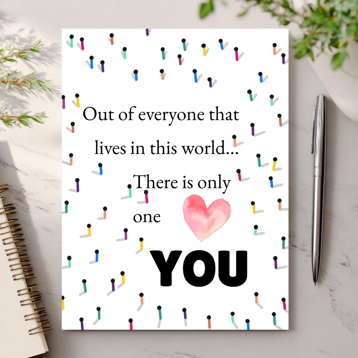 Friendship Stationery..  Mental Health Awareness Card