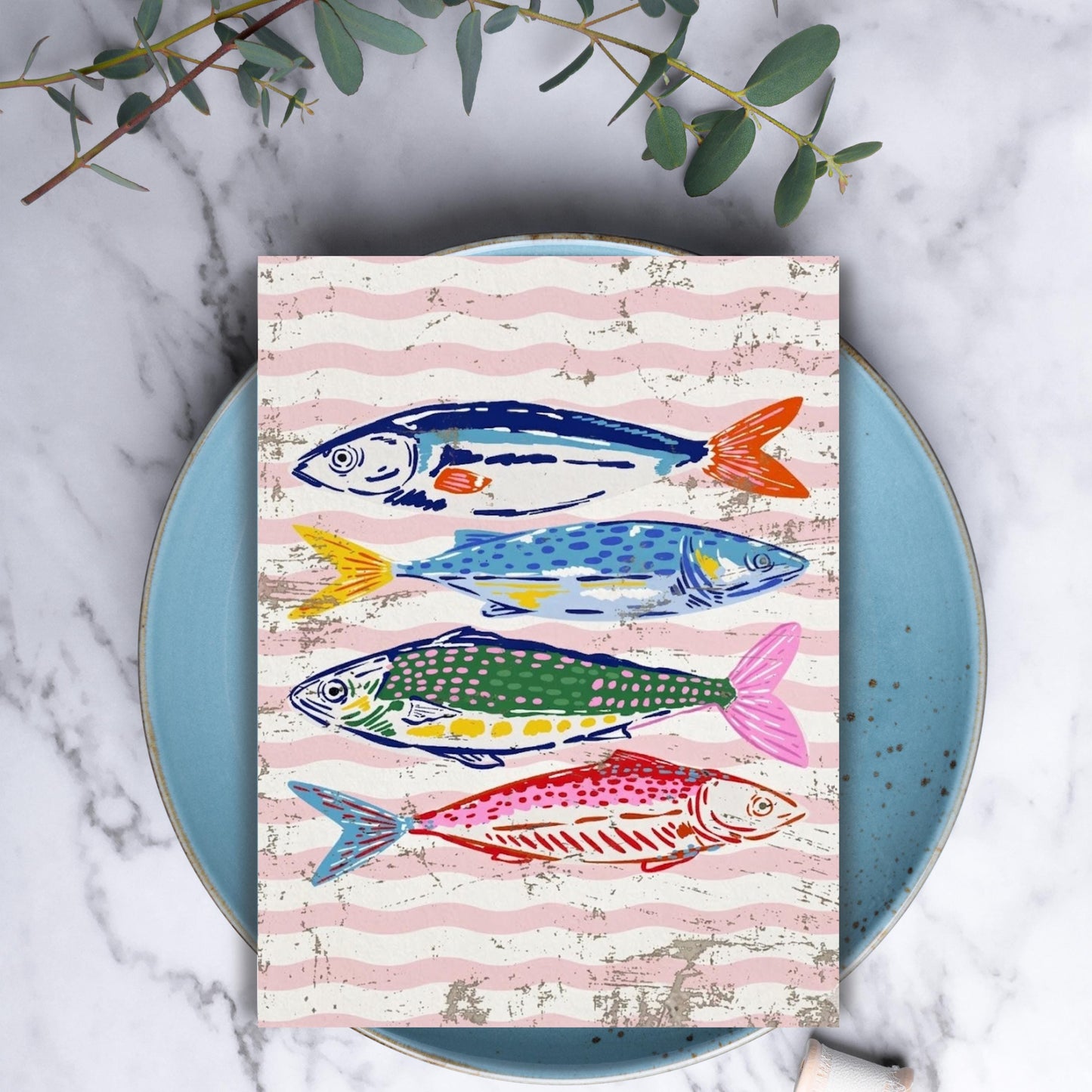Colorful Fish Greeting Card