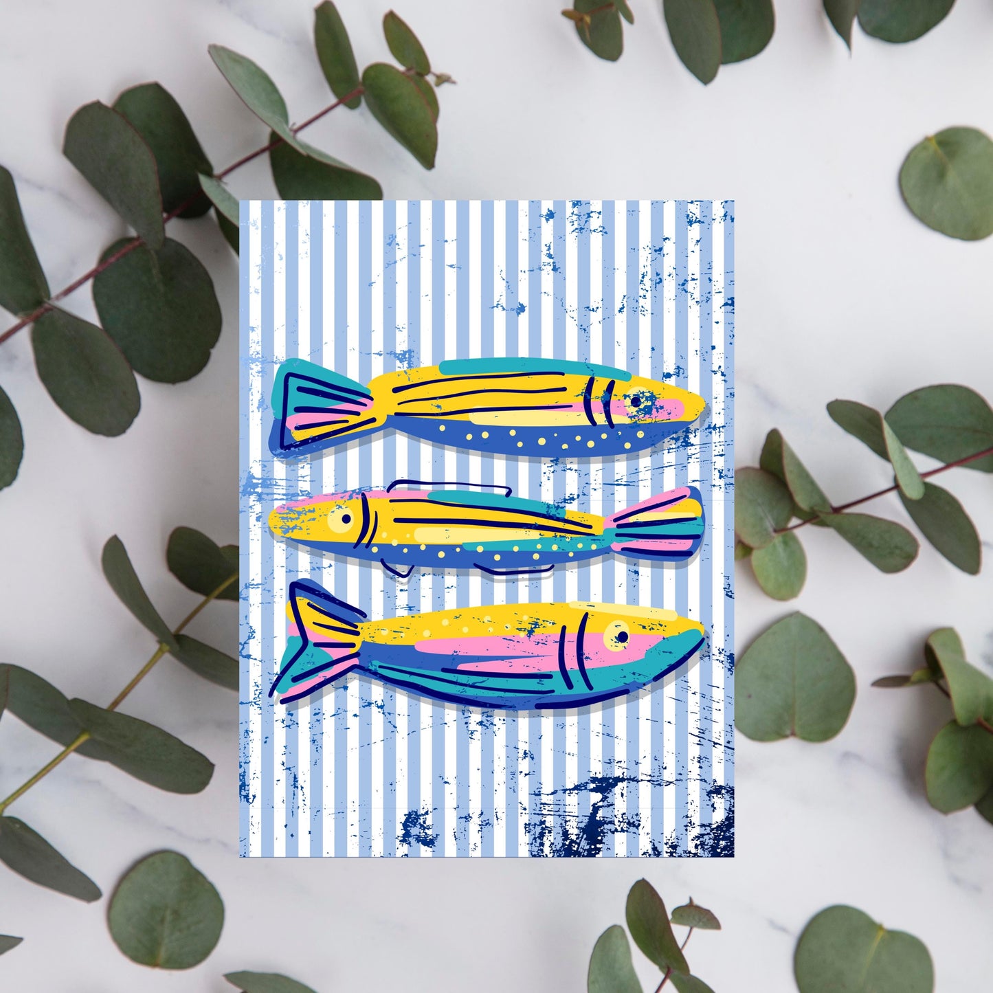 Colorful Fish Greeting Card
