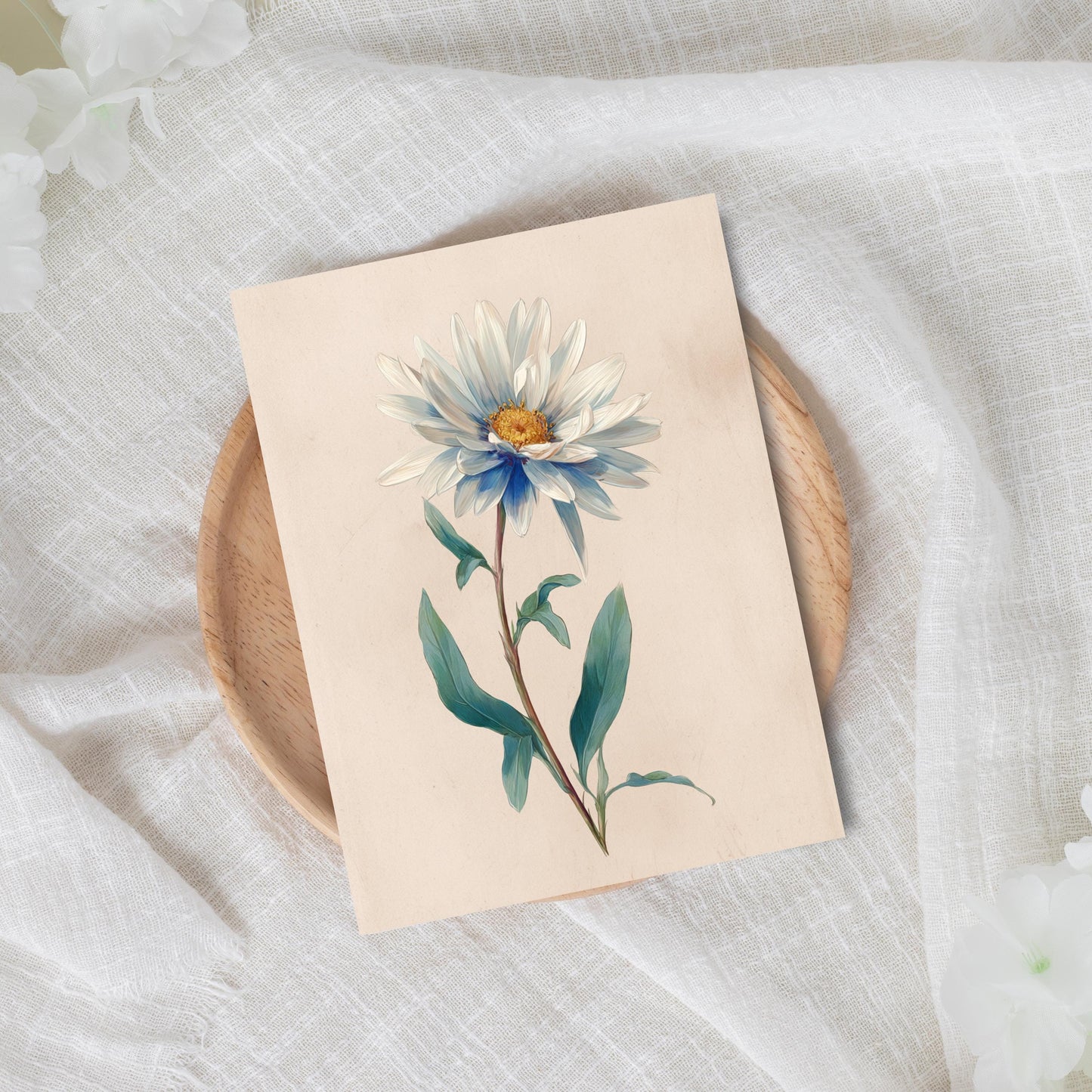 Watercolor Daisy Greeting Card