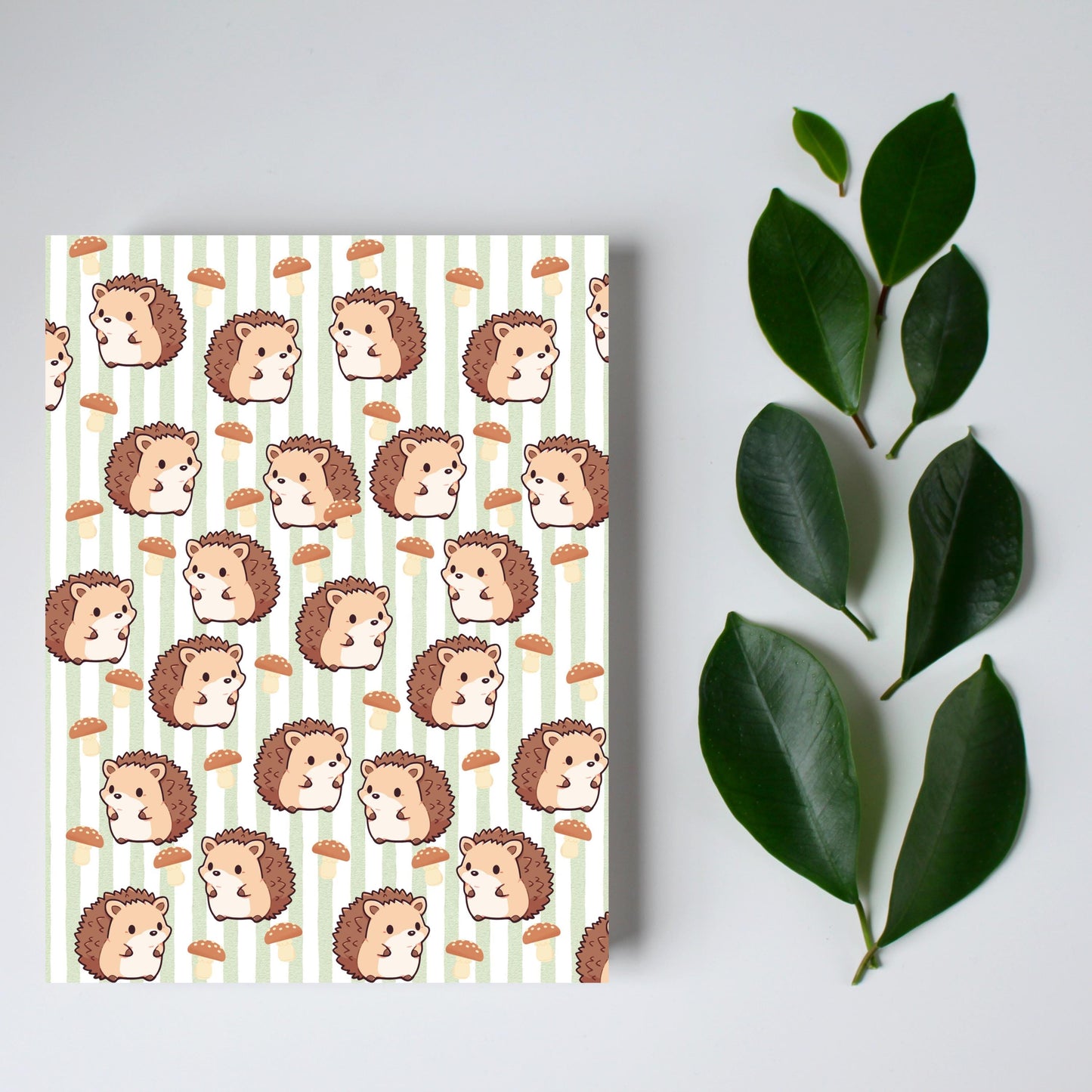 Kawaii Hedgehog Greeting Card