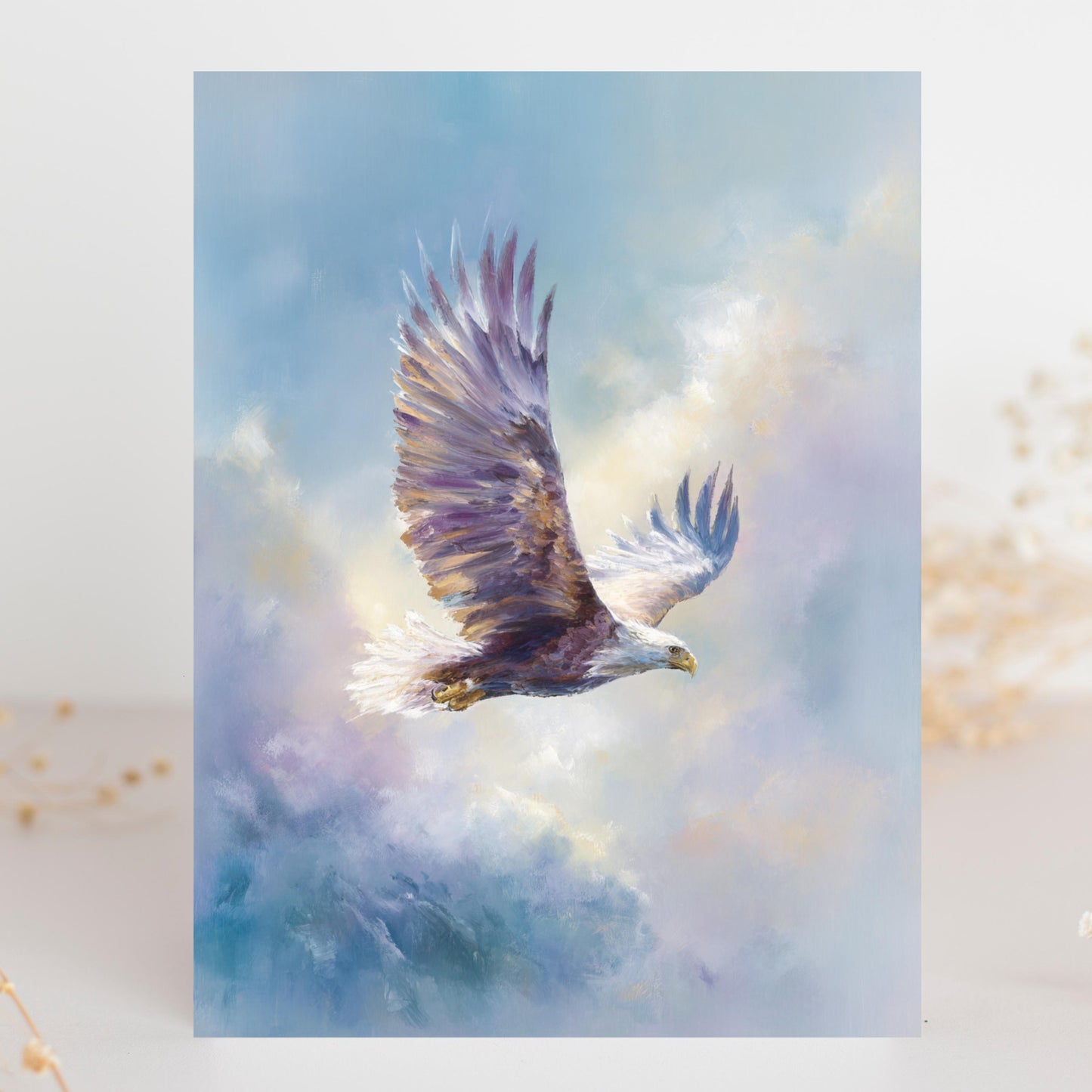 Soaring Bald Eagle Greeting Card
