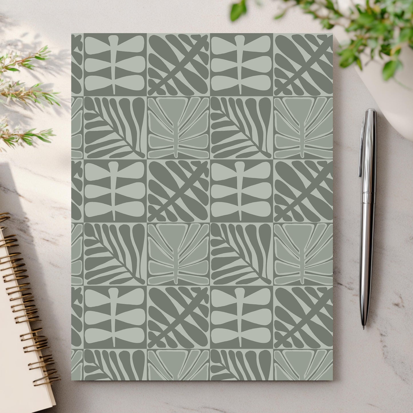 Sage Green Geometric Greeting Card