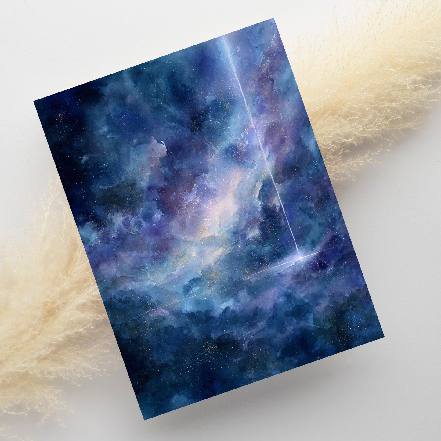 Watercolor Night Sky Greeting Card