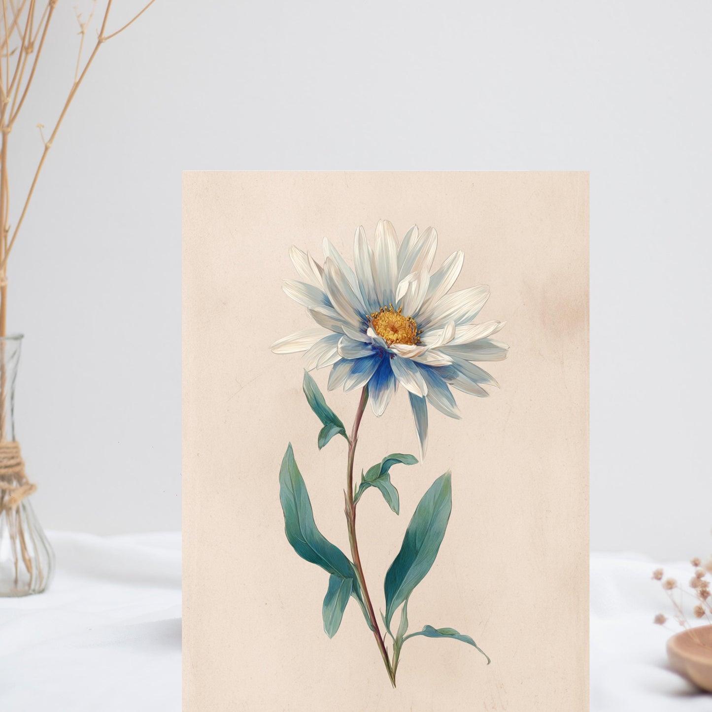Watercolor Daisy Greeting Card