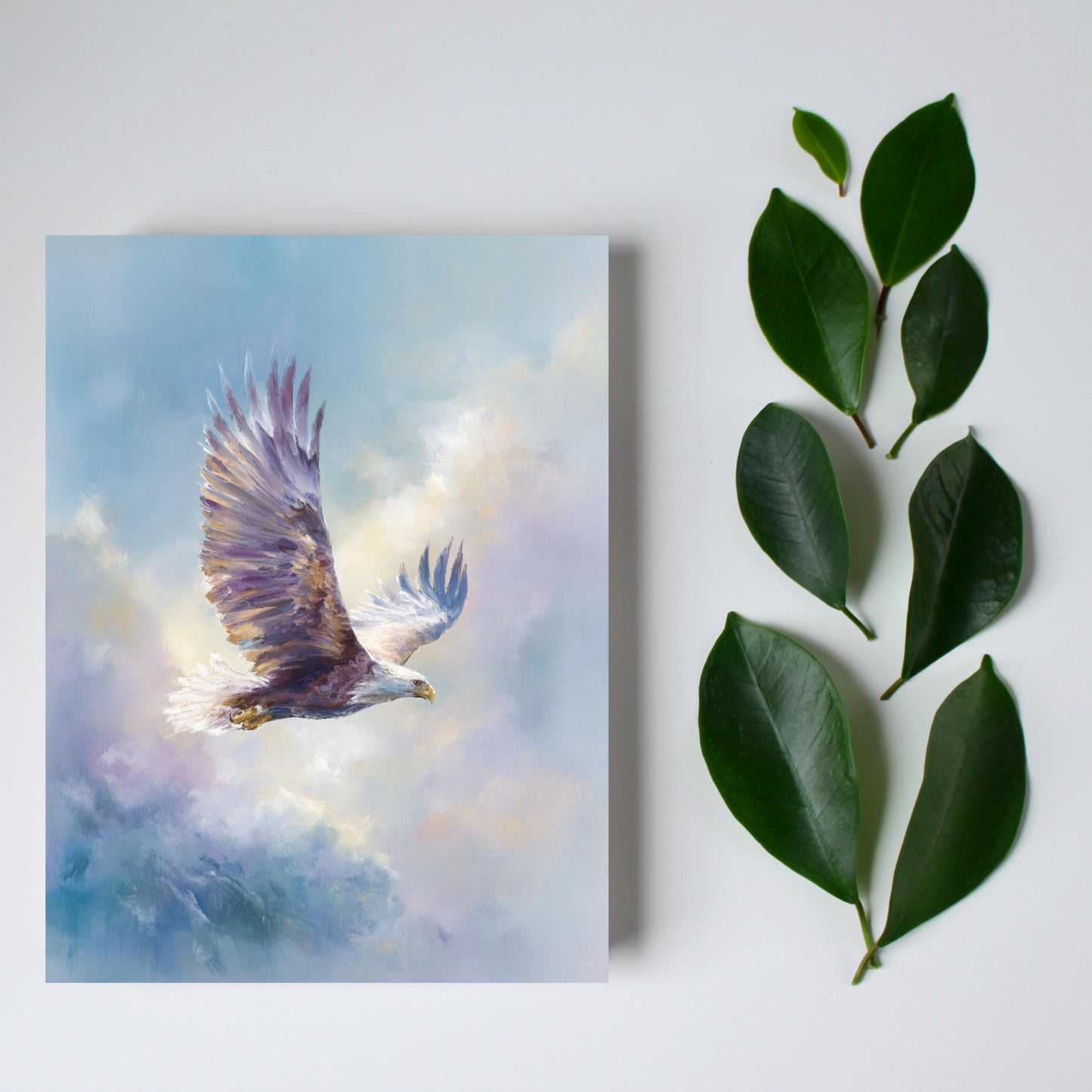 Soaring Bald Eagle Greeting Card