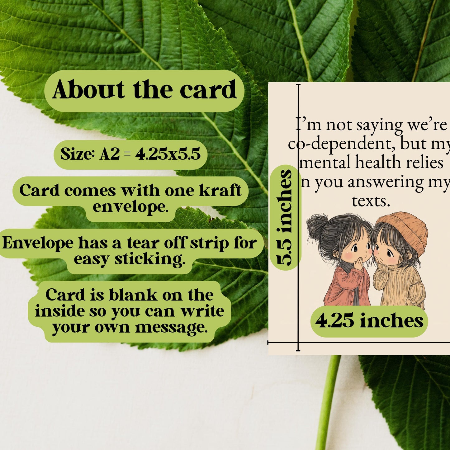 Friendship and Mental Health Greeting Card