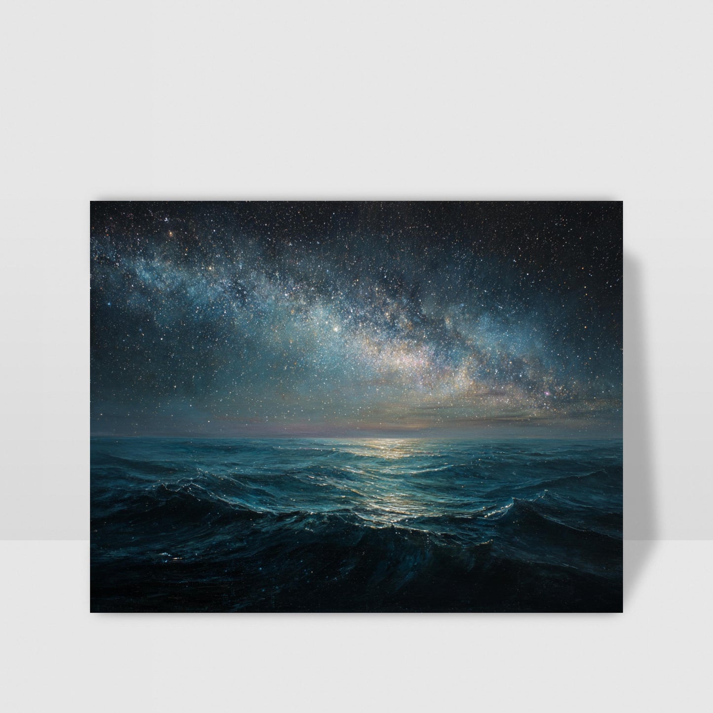 Starry Night Ocean Greeting Card