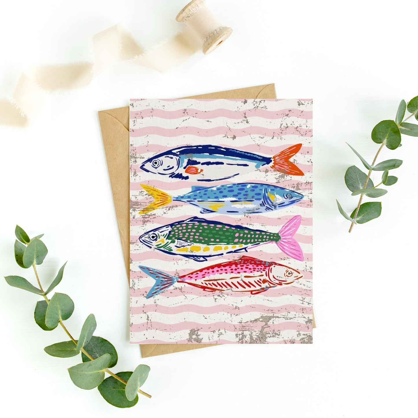 Colorful Fish Greeting Card
