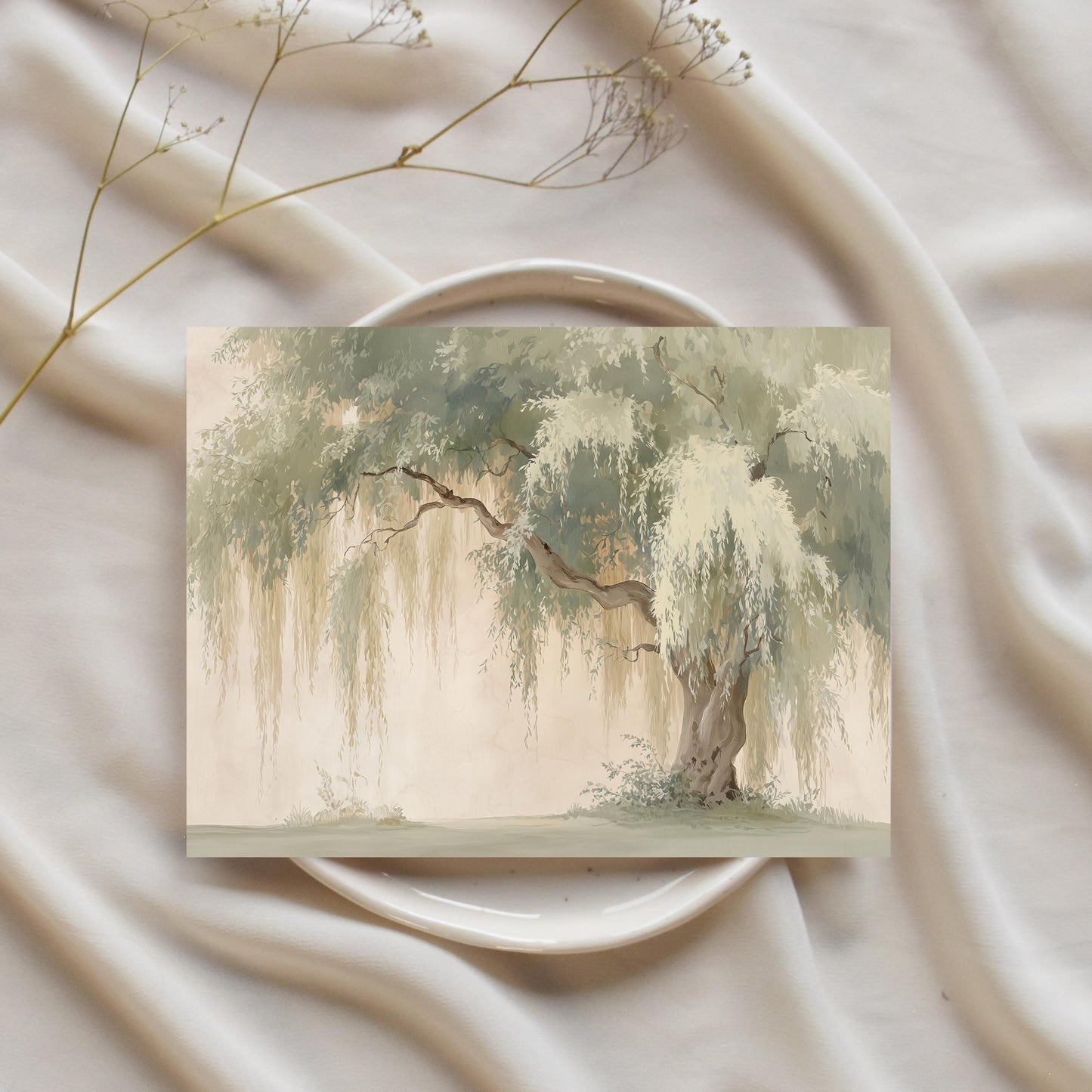 Glicee Weeping Willow Print Card