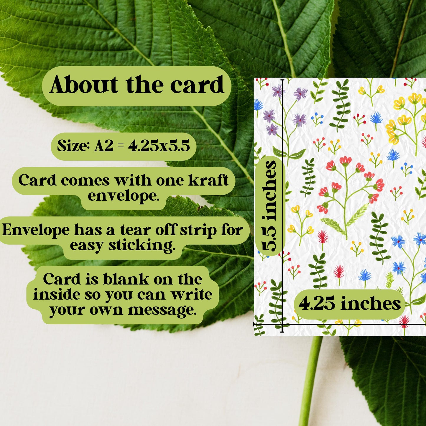 Wildflower Greeting Card