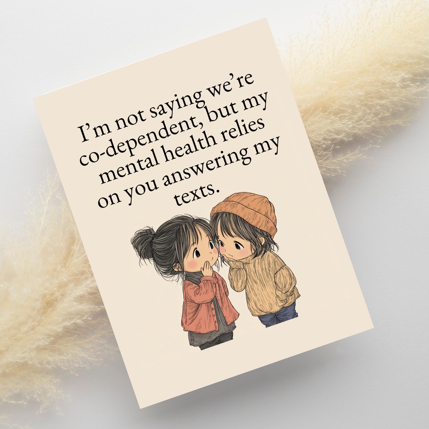 Friendship and Mental Health Greeting Card