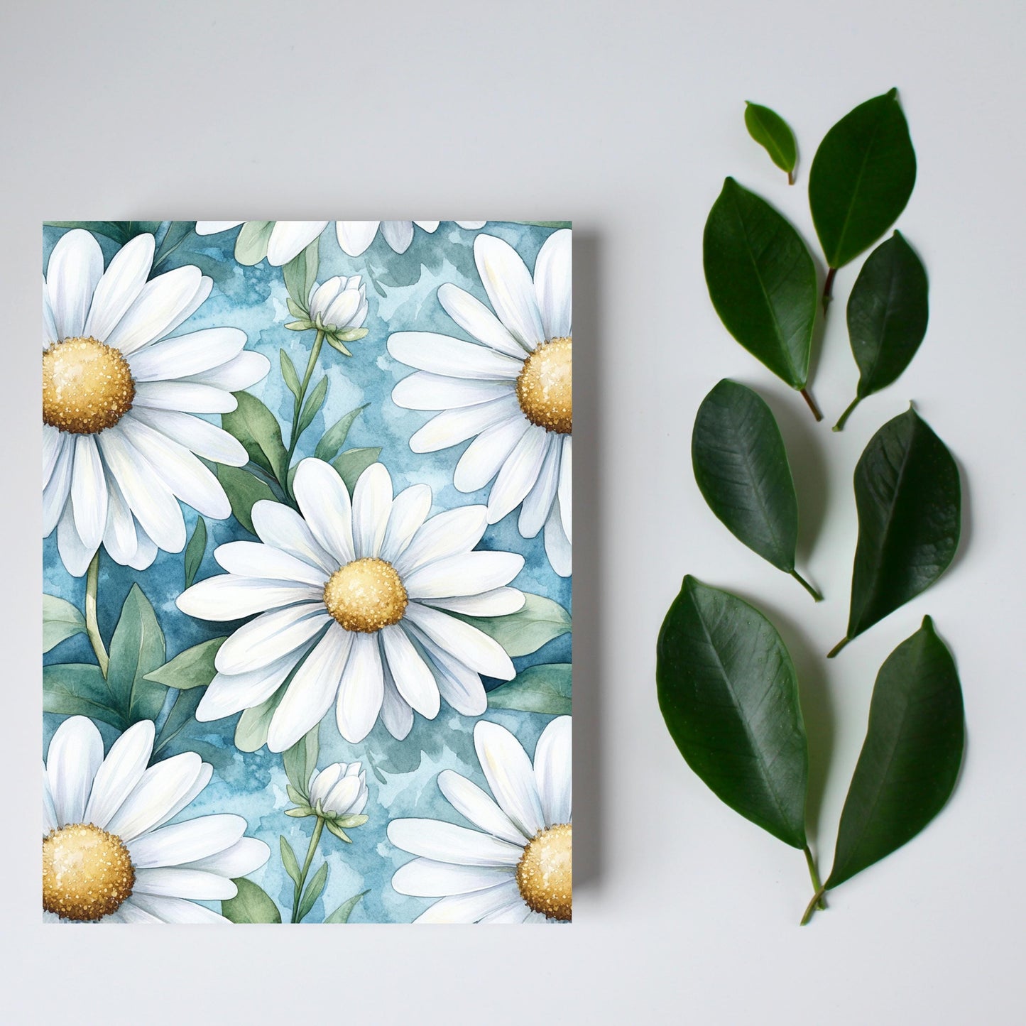 Watercolor Daisy Greeting Card
