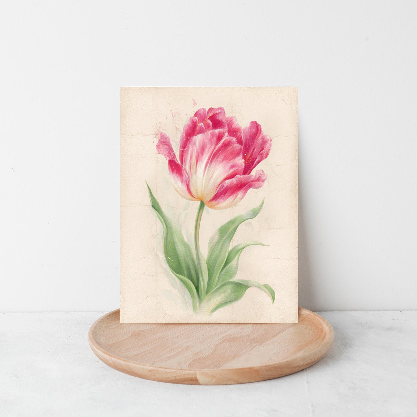 Watercolor Tulip Greeting Card
