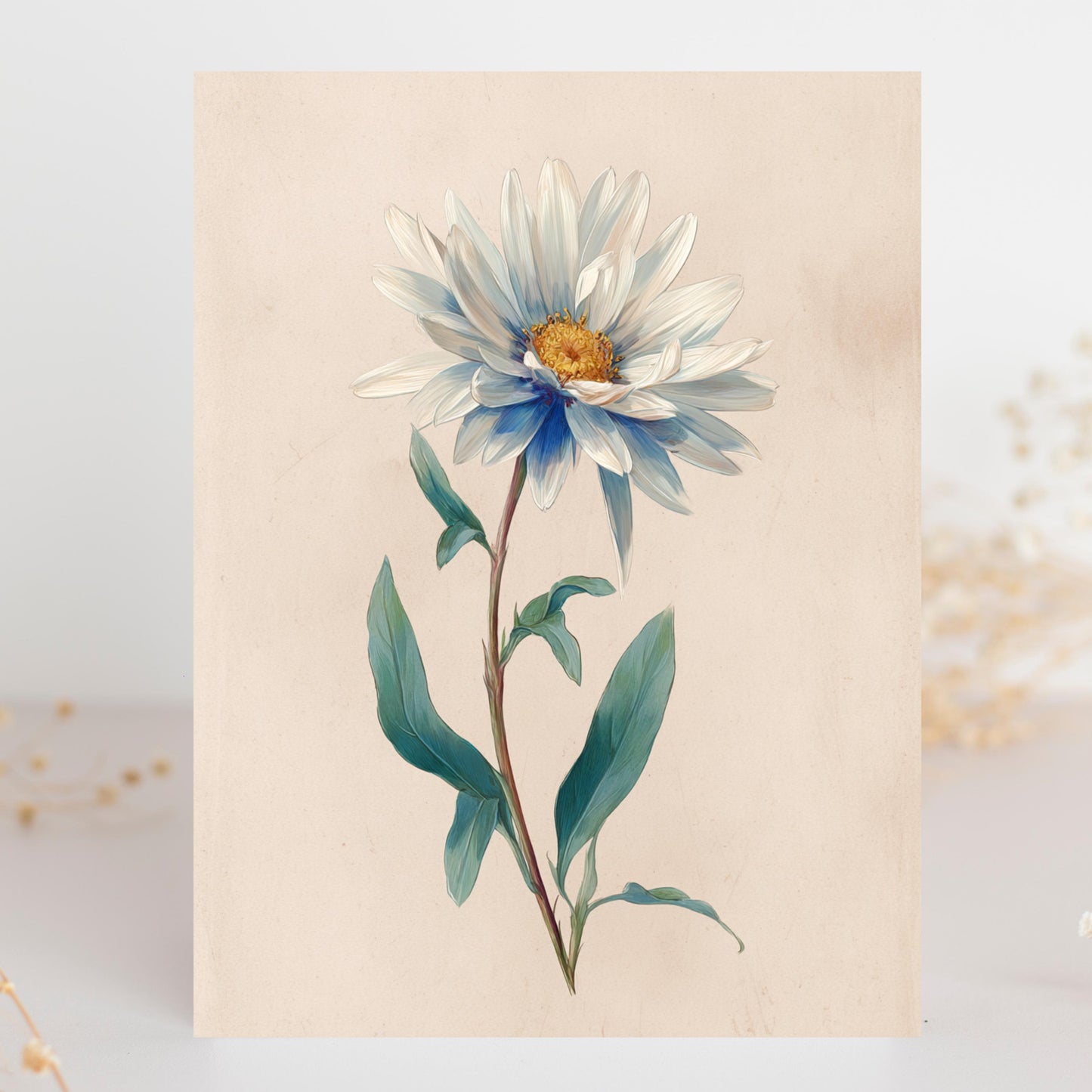 Watercolor Daisy Greeting Card
