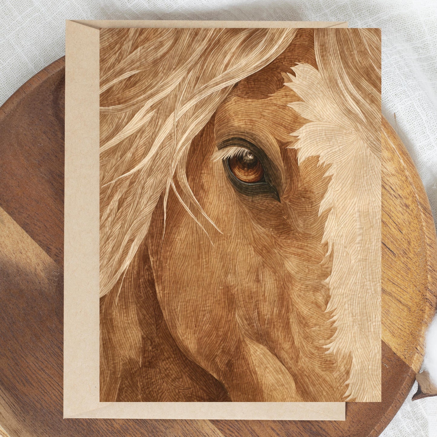 Tan Horse Greeting Card