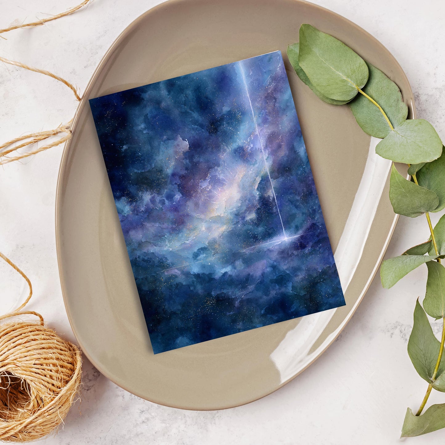 Watercolor Night Sky Greeting Card
