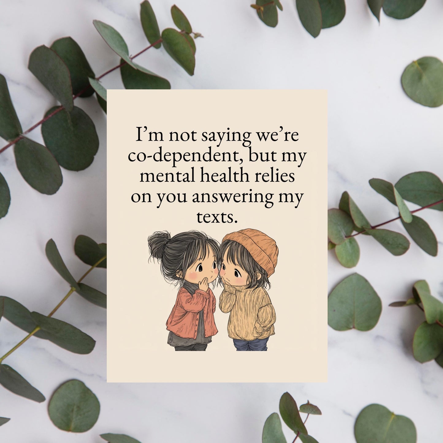 Friendship and Mental Health Greeting Card