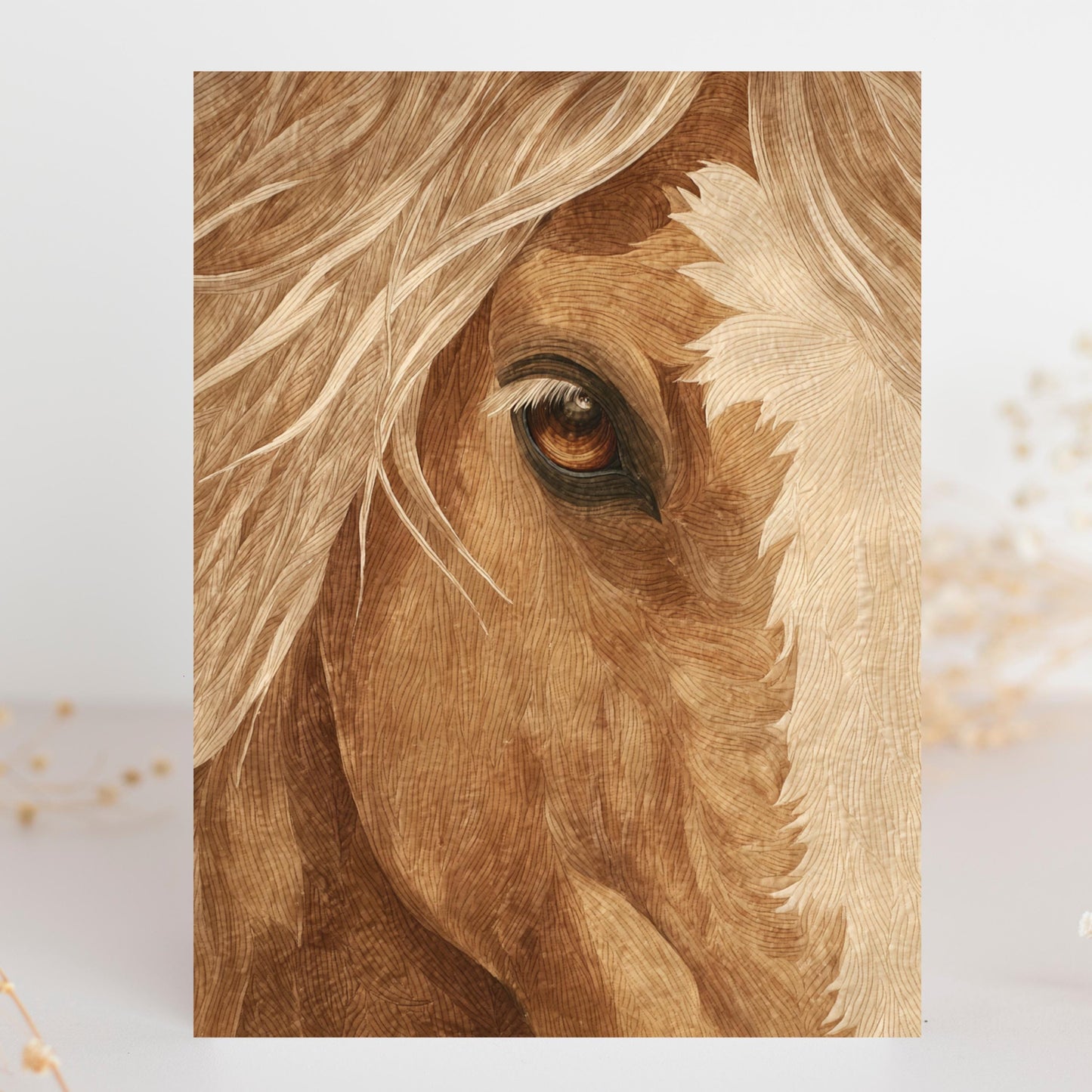 Tan Horse Greeting Card