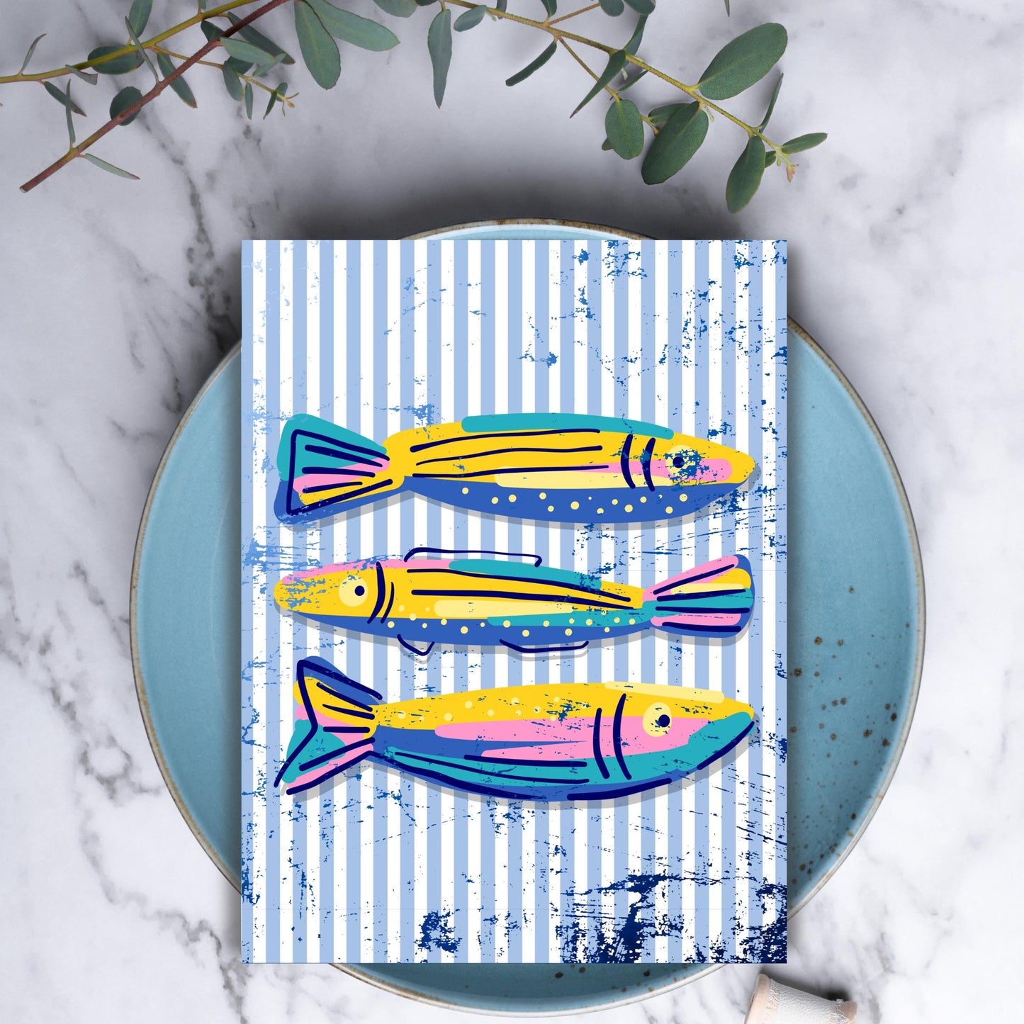 Colorful Fish Greeting Card
