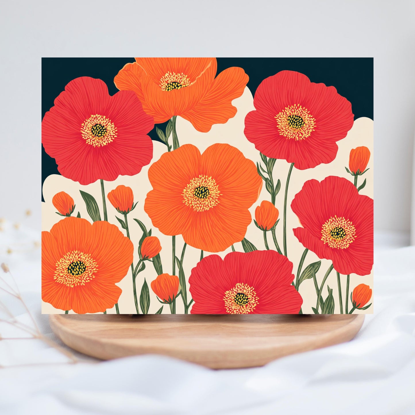 Red Poppy Greeting Card