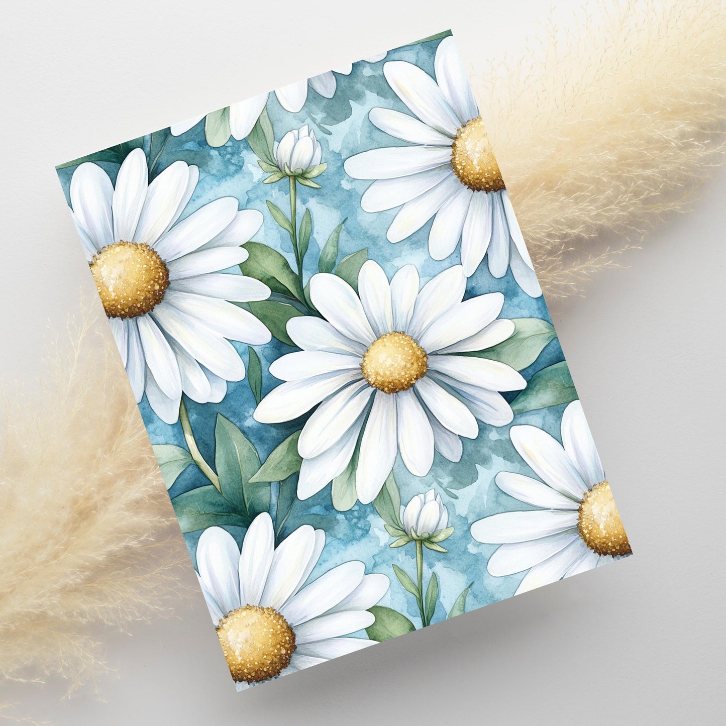 Watercolor Daisy Greeting Card