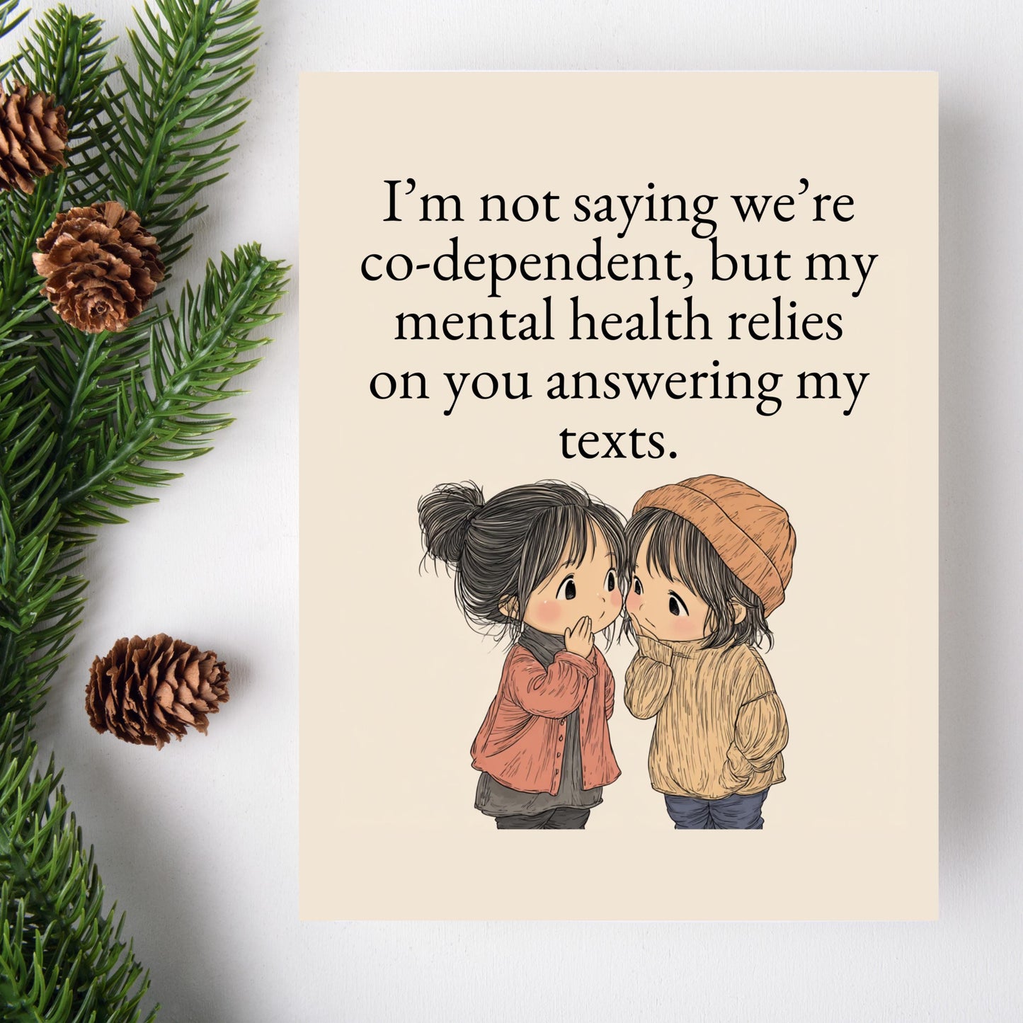 Friendship and Mental Health Greeting Card