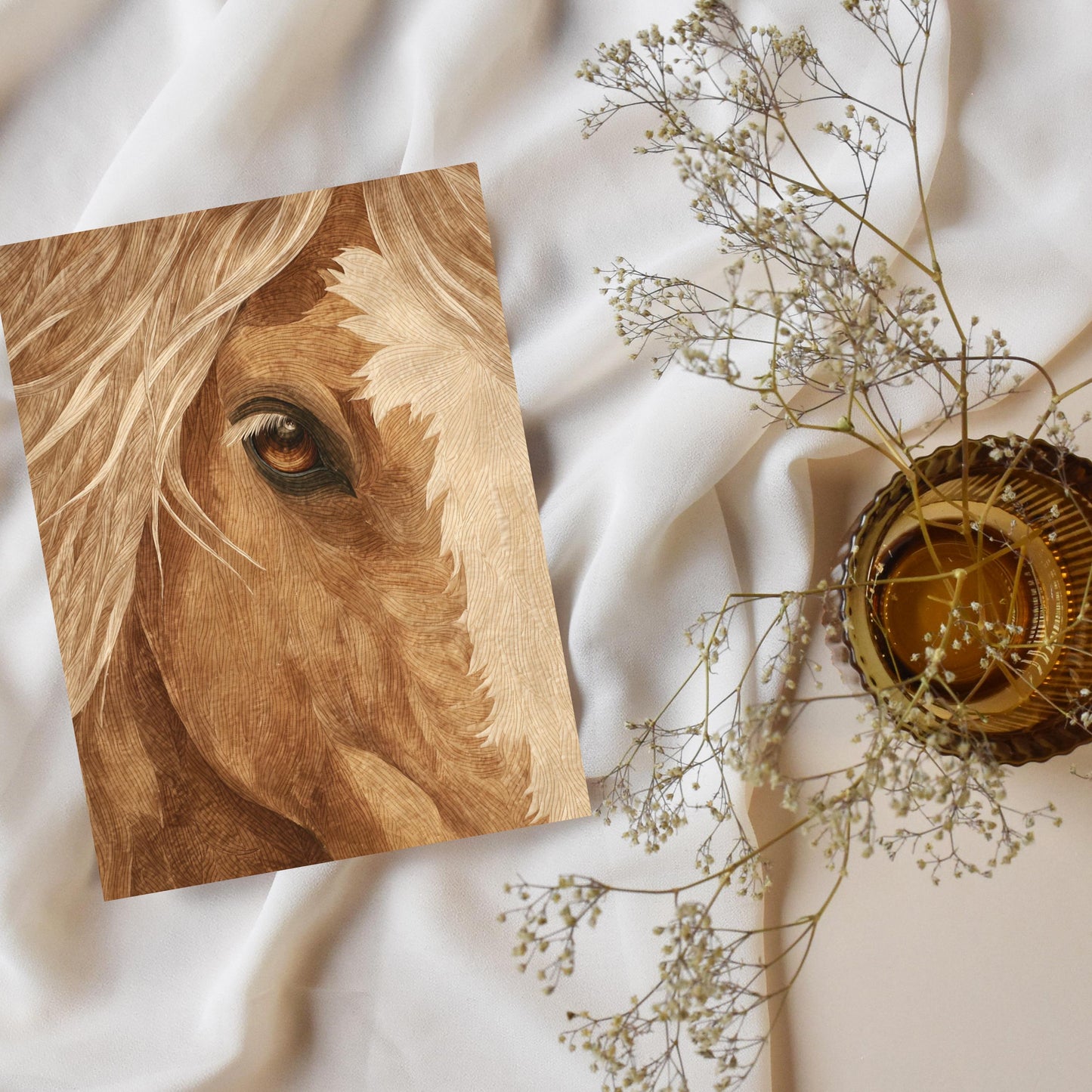 Tan Horse Greeting Card