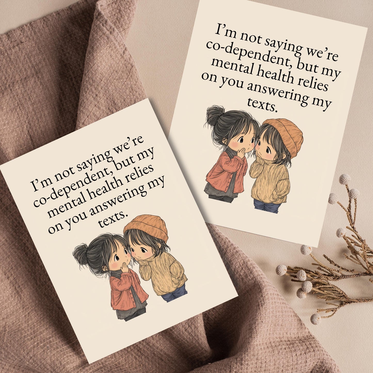 Friendship and Mental Health Greeting Card