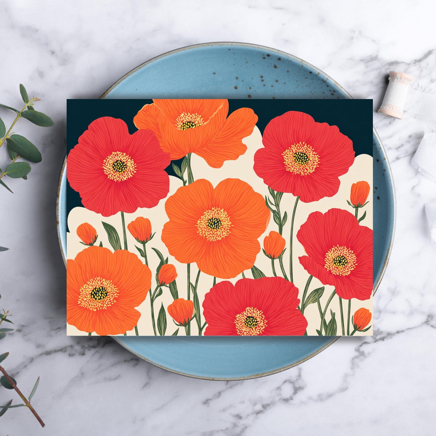 Red Poppy Greeting Card