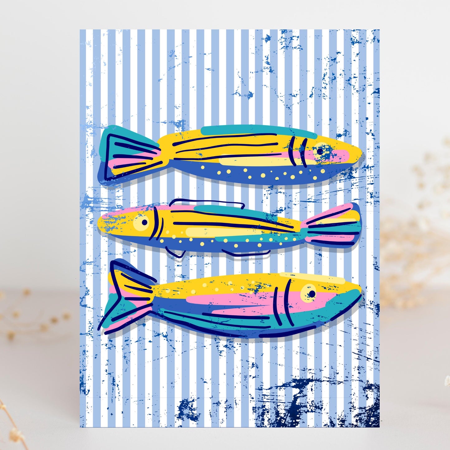 Colorful Fish Greeting Card