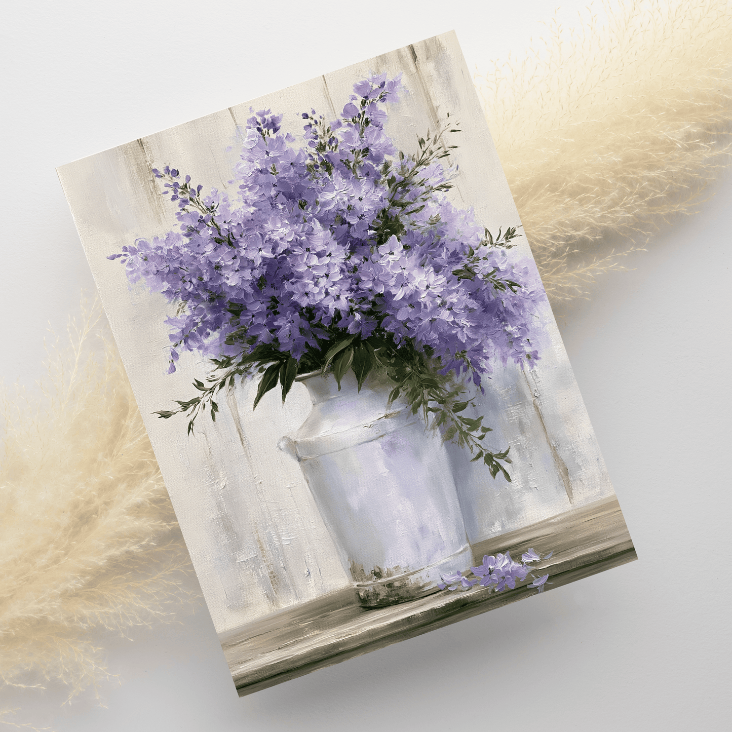 Rustic Lilac Greeting Note Card