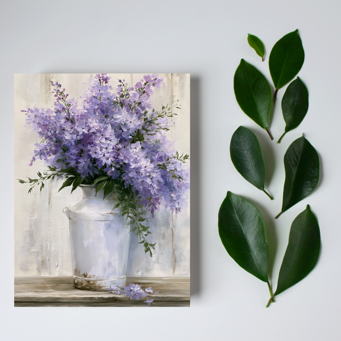 Rustic Lilac Greeting Note Card
