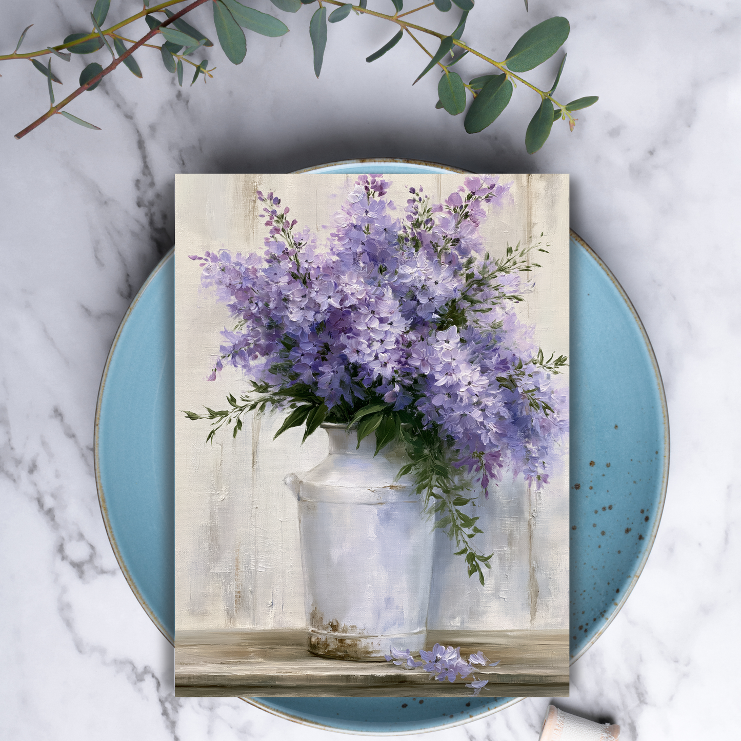 Rustic Lilac Greeting Note Card