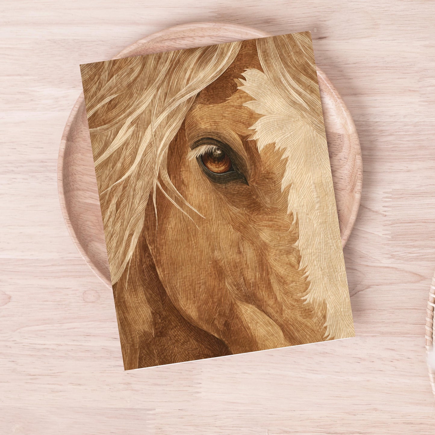 Tan Horse Greeting Card