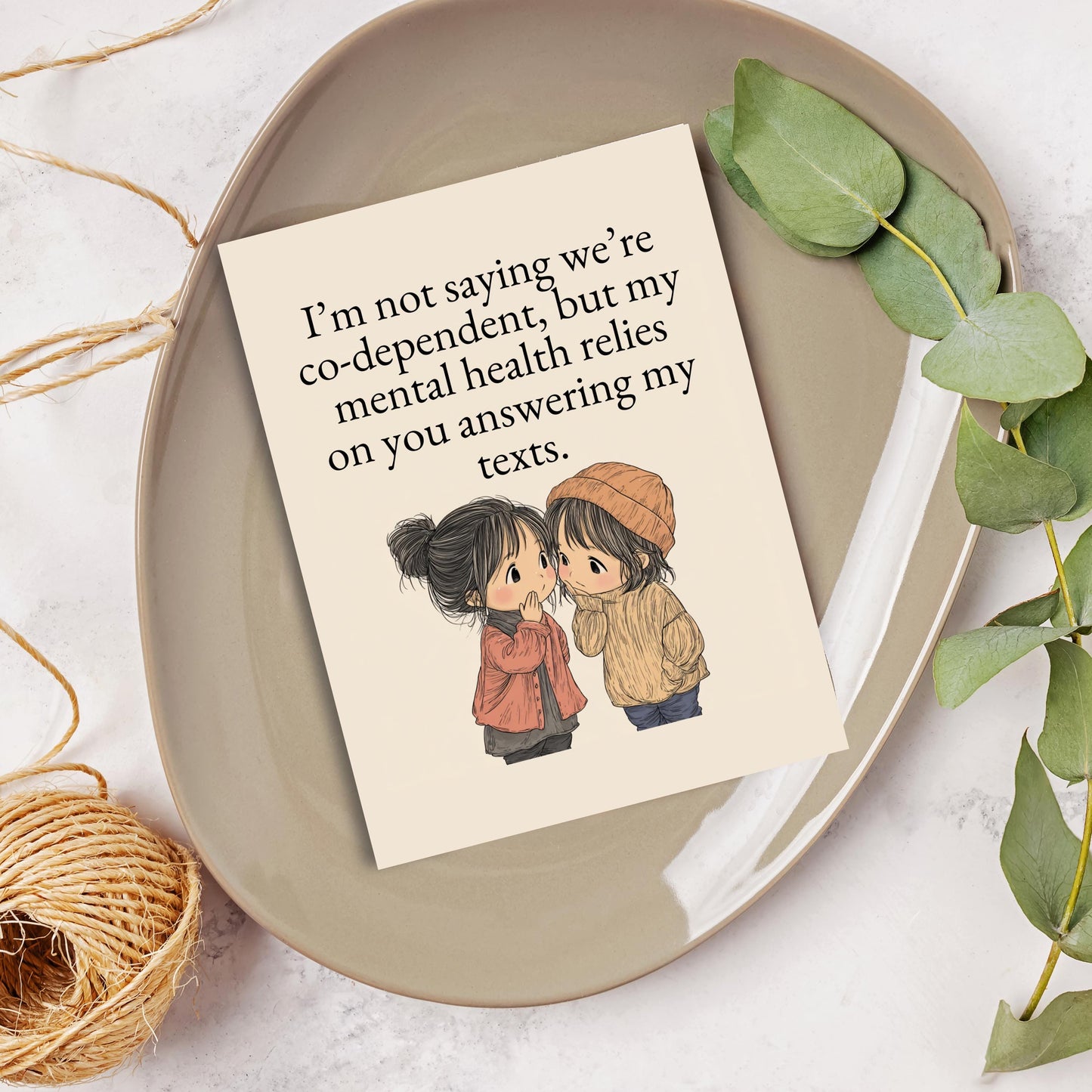 Friendship and Mental Health Greeting Card
