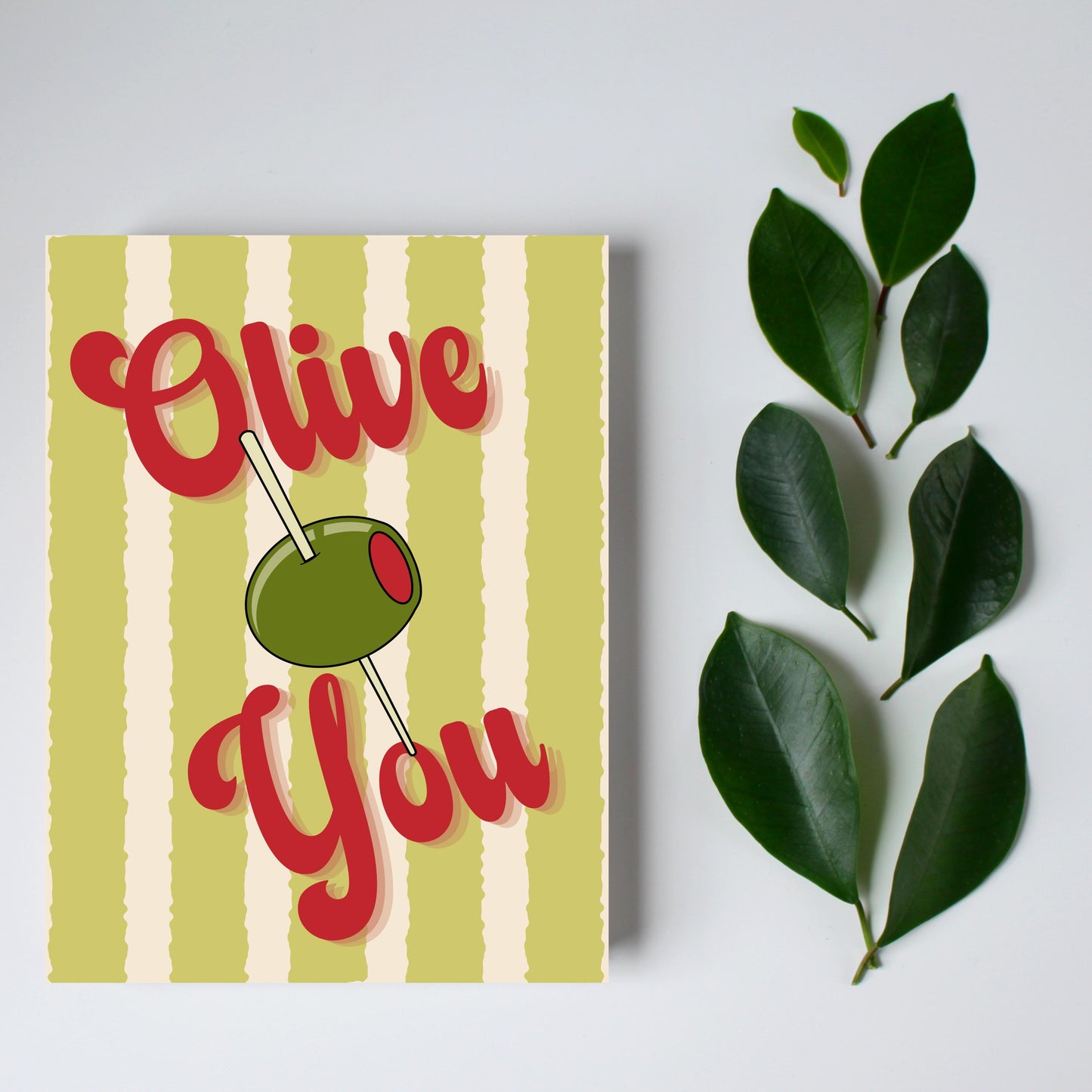 Olive You Card (I Love You)